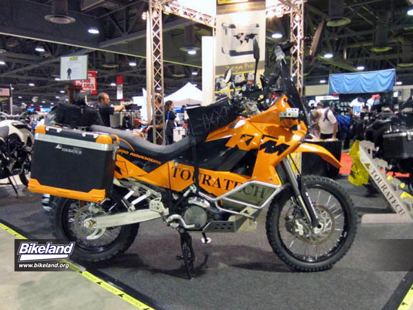 touratech bedecked and the only ktm  found at the show