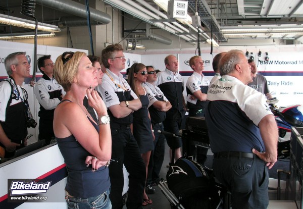 Mrs Corser in the pits